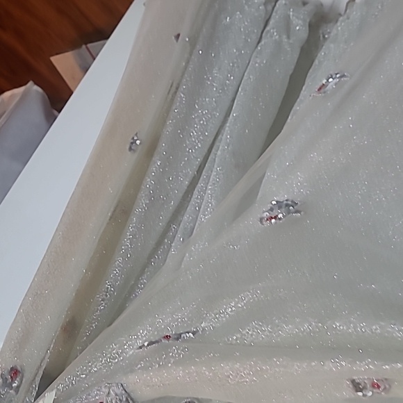 Tiffany's Designs baby blue beaded gown size 8 - Picture 6 of 14